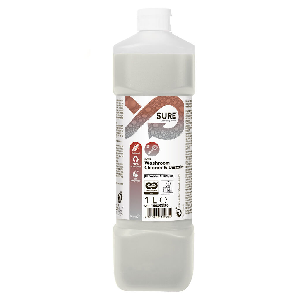 SURE Washroom Cleaner & Descaler 6x1L - Fürdőszobai tisztító- és vízkőoldószer